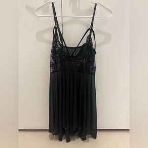 Black Sheer Babydoll Nightie